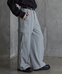 メンズのパンツ（グレー/灰色系・ワイド・ルーズ）ファッション通販