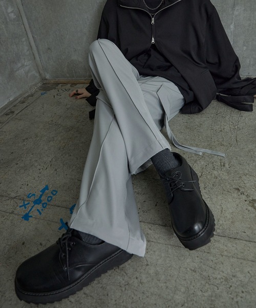 SERACE（セラス）の「【SERACE】Loose drape/denim wide slacks cargo pants / ルーズドレープ/デニムワイドスラックスカーゴパンツ（カーゴパンツ・メンズ・ライトグレー/ブラック/グレー系/チャコールグレー/オフホワイト/ブラック系/グレー・L/M/S）」の21枚目の写真