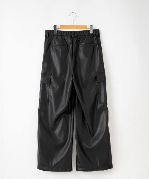 VALABASAS ワイド・ルーズカーゴパンツ SERACE】Loose drape/denim wide slacks cargo pants / ルーズ