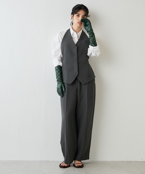 Whim Gazette(ウィムガゼット)の「コンビジャンプスーツ(つなぎ Whim Gazette(ウィムガゼット)の「コンビジャンプスーツ(つなぎ