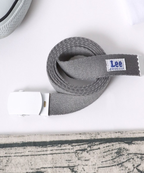 Lee（リー）の「Lee/リー カラーバックル GIガチャベルト（ベルト・メンズ・ホワイト/ベージュ/オリーブ/グレー/ダークブラウン/ブラック・FREE）」の3枚目の写真