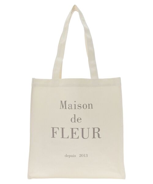 Maison de FLEUR（メゾンドフルール）の「ブランドロゴプリントスクエアトートバッグ（トートバッグ・レディース・ピンク/アイボリー/ピンク系その他2/ブラック・FREE）」の9枚目の写真