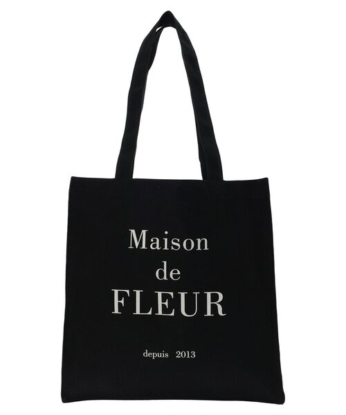 Maison de FLEUR（メゾンドフルール）の「ブランドロゴプリントスクエアトートバッグ（トートバッグ・レディース・ピンク/アイボリー/ピンク系その他2/ブラック・FREE）」の14枚目の写真