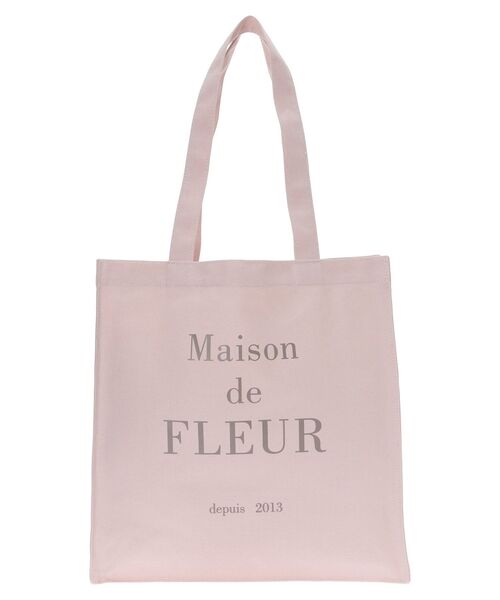 Maison de FLEUR（メゾンドフルール）の「ブランドロゴプリントスクエアトートバッグ（トートバッグ・レディース・ピンク/アイボリー/ピンク系その他2/ブラック・FREE）」の16枚目の写真