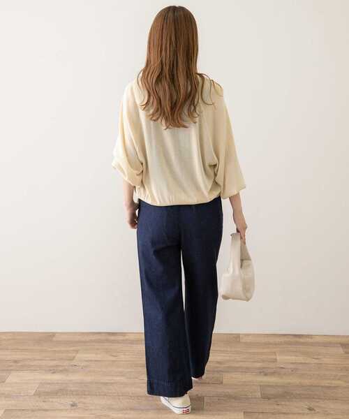 URBAN RESEARCH Sonny Label(アーバンリサーチサニーレーベル)の「ラグランクルーネックニットカーディガン(カーディガン/ボレロ・レディース・ミント/ブラック/アイボリー・FREE)」の11枚目の写真