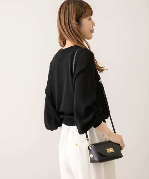 URBAN RESEARCH Sonny Label(アーバンリサーチサニーレーベル)の「ラグランクルーネックニットカーディガン(カーディガン/ボレロ・レディース・ミント/ブラック/アイボリー・FREE)」の15枚目の写真