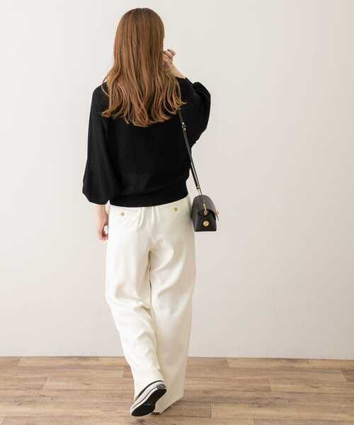 URBAN RESEARCH Sonny Label(アーバンリサーチサニーレーベル)の「ラグランクルーネックニットカーディガン(カーディガン/ボレロ・レディース・ミント/ブラック/アイボリー・FREE)」の20枚目の写真