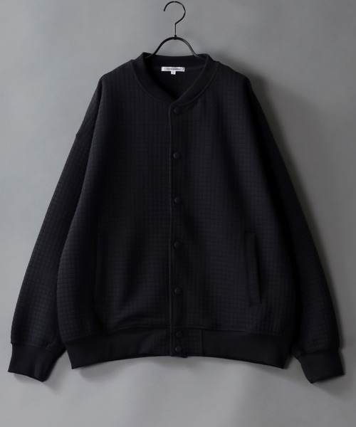 SITRY(シトリー)の「Big silhouette waffle quilt sweat cardigan / ビッグシルエット ワッフルキルト スウェット カーディガン(カーディガン/ボレロ・メンズ・グレー/ブラック/ネイビー・M/L)」の1枚目の写真