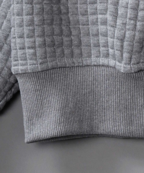 SITRY(シトリー)の「Big silhouette waffle quilt sweat cardigan / ビッグシルエット ワッフルキルト スウェット カーディガン(カーディガン/ボレロ・メンズ・グレー/ブラック/ネイビー・M/L)」の10枚目の写真