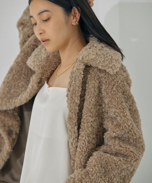 BABYLONE（バビロン）の「プードルミドルコート（その他アウター・レディース・モカ・フリー）」の9枚目の写真