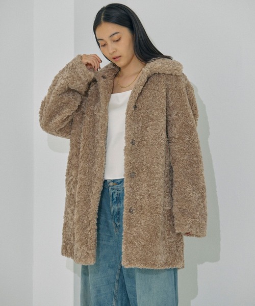 BABYLONE（バビロン）の「プードルミドルコート（その他アウター・レディース・モカ・フリー）」の2枚目の写真