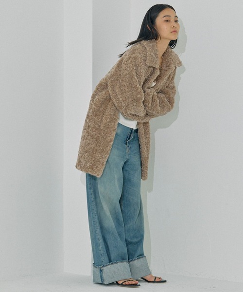 BABYLONE（バビロン）の「プードルミドルコート（その他アウター・レディース・モカ・フリー）」の7枚目の写真