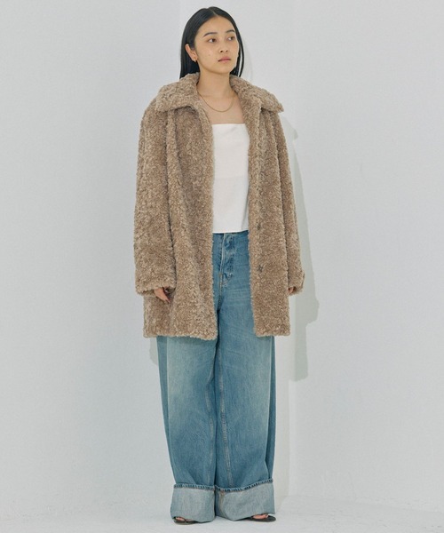 BABYLONE（バビロン）の「プードルミドルコート（その他アウター・レディース・モカ・フリー）」の6枚目の写真