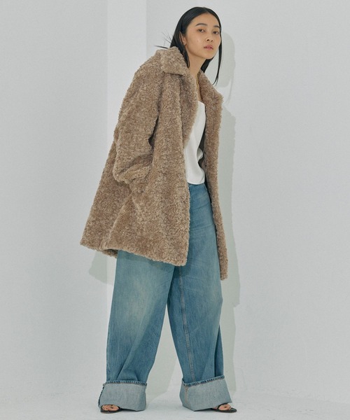 BABYLONE（バビロン）の「プードルミドルコート（その他アウター・レディース・モカ・フリー）」の3枚目の写真