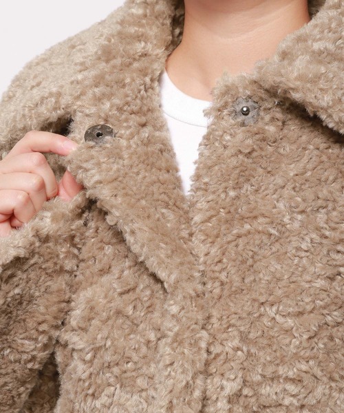 BABYLONE（バビロン）の「プードルミドルコート（その他アウター・レディース・モカ・フリー）」の16枚目の写真