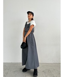TRUNC | Shoulder Belt Drawstring Dress(ジャンパースカート)