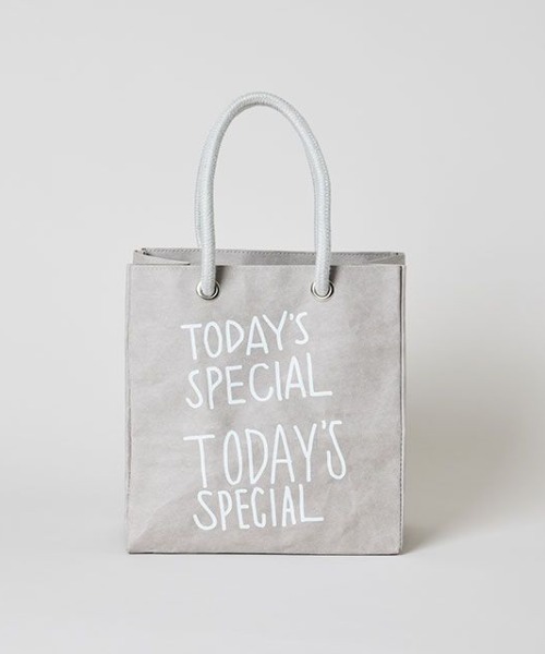 TODAY'S SPECIAL（トゥデイズスペシャル）の「【TODAY'S SPECIAL】ペーパーマルシェバッグ/361336（トートバッグ・レディース・グレー系その他/ブラウン系その他・FREE）」の2枚目の写真