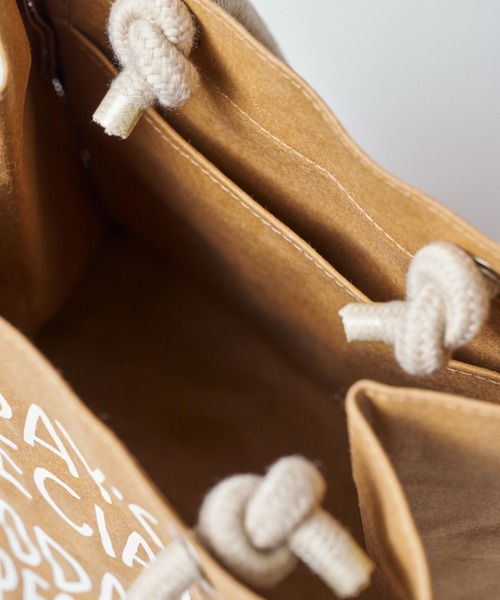 TODAY'S SPECIAL（トゥデイズスペシャル）の「【TODAY'S SPECIAL】ペーパーマルシェバッグ/361336（トートバッグ・レディース・グレー系その他/ブラウン系その他・FREE）」の11枚目の写真