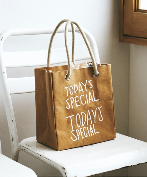 TODAY'S SPECIAL（トゥデイズスペシャル）の「【TODAY'S SPECIAL】ペーパーマルシェバッグ/361336（トートバッグ・レディース・グレー系その他/ブラウン系その他・FREE）」の18枚目の写真