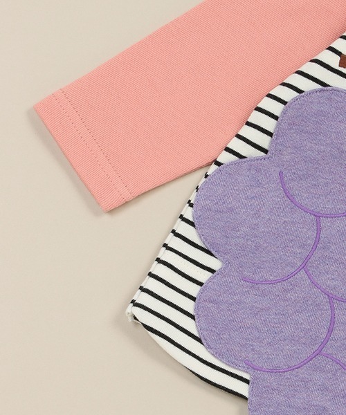 baby cheer（ベイビーチアー）の「ぶどうトレーナー（スウェット・キッズ・グリーン/パープル・110cm/120cm/100cm/90cm/80ｃｍ）」の5枚目の写真