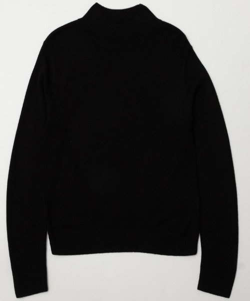 NAVY(ネイビー)の「NAVY 洗えるニット カシミヤタッチ ハイネックプルオーバー(ニット/セーター・レディース・ブラック/ブルーグリーン/イエロー/グレイッシュベージュ・L/M)」の11枚目の写真