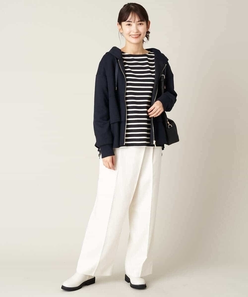 a.v.v(アーヴェヴェ)の「ラップ調ワイドパンツ(その他パンツ・レディース・アイボリー/チャコールグレー・36/38/40/42/34)」の22枚目の写真