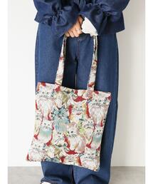 ehka sopo | 猫ゴブラントートバッグ(ハンドバッグ)