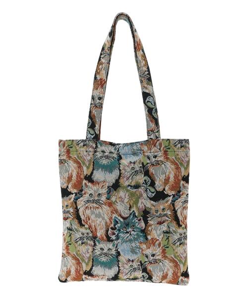 ehka sopo（エヘカソポ）の「猫ゴブラントートバッグ（ハンドバッグ