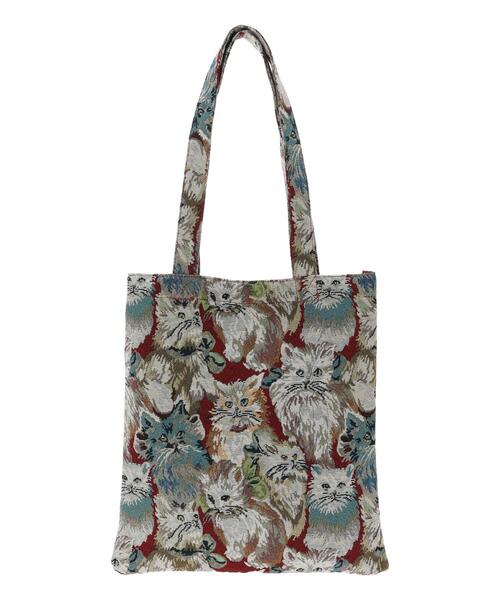 ehka sopo（エヘカソポ）の「猫ゴブラントートバッグ（ハンドバッグ