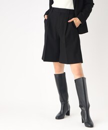 index | セットアップ対応 ストレッチハーフパンツ/TRツイル【防シワ/抗ピリング/洗濯機洗い可】(その他パンツ)