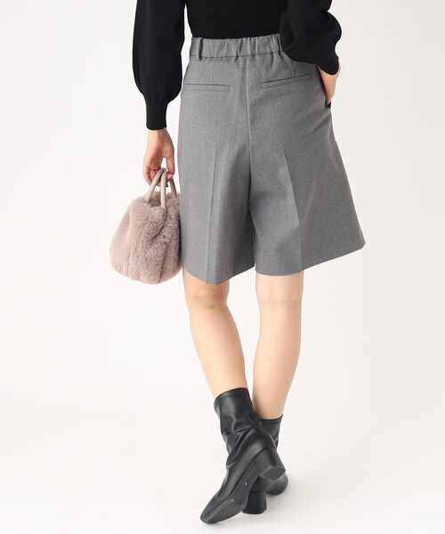 index(インデックス)の「◆セットアップ対応 ストレッチハーフパンツ/TRツイル【防シワ/抗ピリング/洗濯機洗い可】(その他パンツ・レディース・ブラック系1/ブラック/グレー・38/36/40)」の6枚目の写真