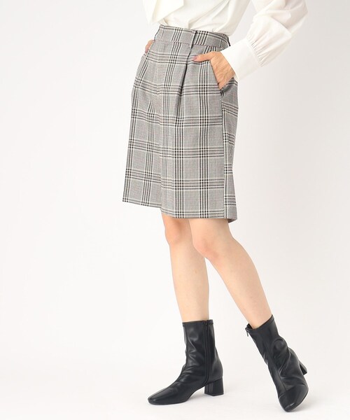 index(インデックス)の「◆セットアップ対応 ストレッチハーフパンツ/TRツイル【防シワ/抗ピリング/洗濯機洗い可】(その他パンツ・レディース・ブラック系1/ブラック/グレー・38/36/40)」の9枚目の写真