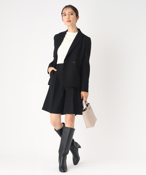 index(インデックス)の「◆セットアップ対応 ストレッチハーフパンツ/TRツイル【防シワ/抗ピリング/洗濯機洗い可】(その他パンツ・レディース・ブラック系1/ブラック/グレー・38/36/40)」の10枚目の写真