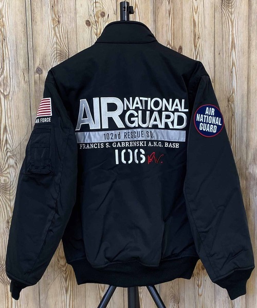 AVIREX（アヴィレックス）の「NEWYORK A.N.G JACKET 106RW（MA-1・メンズ・ブラック/ネイビー/オリーブ・M/L/XXL/XL）」の2枚目の写真