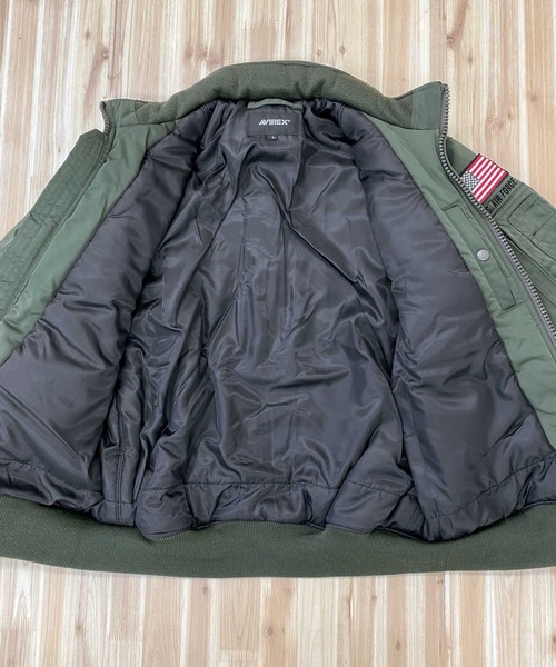 AVIREX（アヴィレックス）の「NEWYORK A.N.G JACKET 106RW（MA-1・メンズ・ブラック/ネイビー/オリーブ・M/L/XXL/XL）」の12枚目の写真
