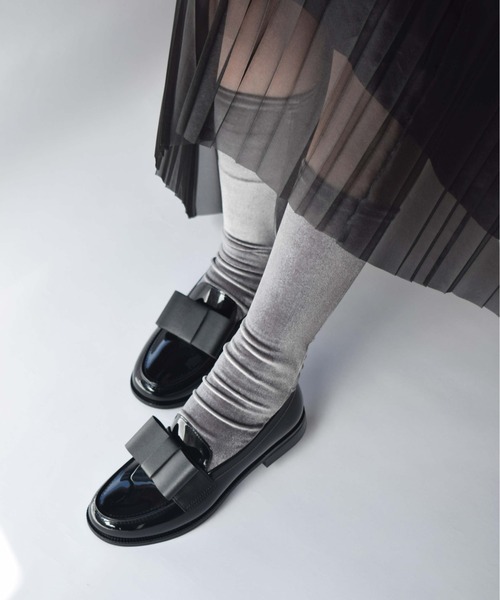 PICCIN(ピッチン)の「ベロアソックス(ソックス/靴下・レディース・ボルドー/グレー/ブルー/ブラック/グレイッシュベージュ・FREE)」の3枚目の写真