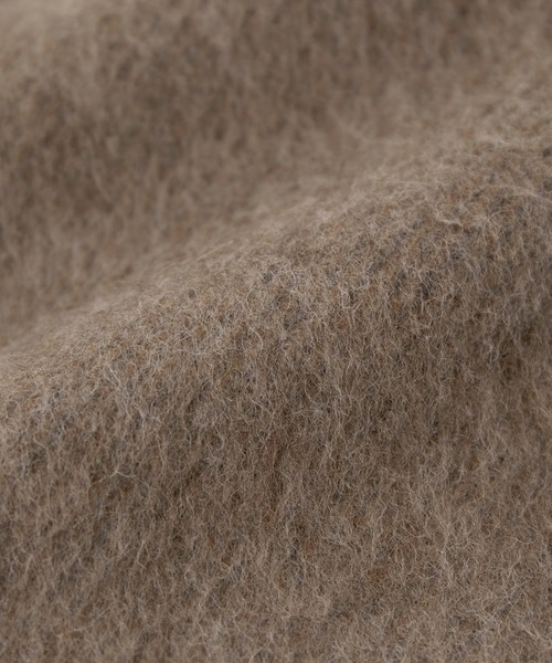 ADAM ET ROPE'（アダムエロペ）の「【サステナブル】シャギージャケットコート（チェスターコート・レディース・ブラック系その他/ブラウン・FREE）」の14枚目の写真