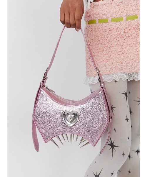 PAMEO POSE(パメオポーズ)の「Teenager Bow Bag Metalic(ハンドバッグ・レディース・ピンク/シルバー・FREE)」の8枚目の写真