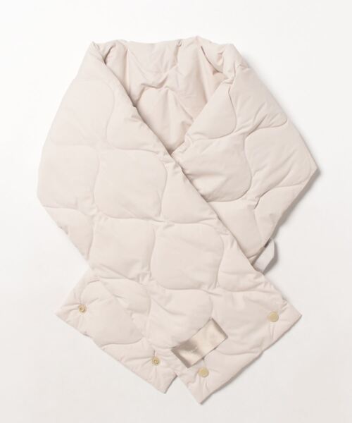 DouDou（ドゥドゥ）の「ダウンマフラー（ストール/ショール・レディース・グレイッシュベージュ/ブルー系その他・FREE）」の17枚目の写真