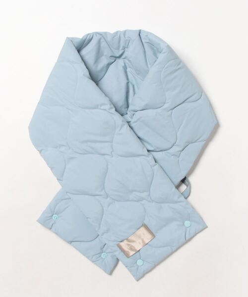 DouDou（ドゥドゥ）の「ダウンマフラー（ストール/ショール・レディース・グレイッシュベージュ/ブルー系その他・FREE）」の18枚目の写真