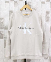 Calvin Klein（カルバン・クライン）の「CKJ モノグラムプリント クルーネックスウェットシャツ ls monogram crewneck sweatshirt（スウェット）」