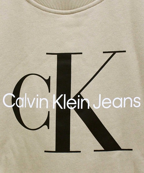 Calvin Klein（カルバン・クライン）の「CKJ モノグラムプリント クルーネックスウェットシャツ ls monogram crewneck sweatshirt（スウェット・メンズ・ホワイト/ブラック/ベージュ/ナチュラル・XL/M/L）」の14枚目の写真