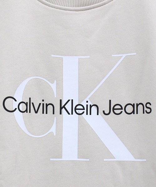Calvin Klein（カルバン・クライン）の「CKJ モノグラムプリント クルーネックスウェットシャツ ls monogram crewneck sweatshirt（スウェット・メンズ・ホワイト/ブラック/ベージュ/ナチュラル・XL/M/L）」の16枚目の写真