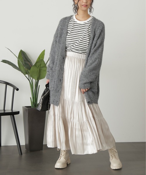 FREE'S MART（フリーズマート）の「◇シャイニーティアードスカート（スカート・レディース・ブラック/ホワイト/ライトグリーン/ピンク/ブルー・SMALL/MEDIUM）」の19枚目の写真