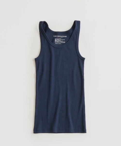 THE SHINZONE（ザ　シンゾーン）の「THE SHINZONE TANK TOP  B00MSCU05（タンクトップ・レディース・ブラック/ホワイト/グレー/ネイビー・FREE）」の4枚目の写真