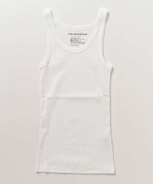 THE SHINZONE（ザ　シンゾーン）の「THE SHINZONE TANK TOP  B00MSCU05（タンクトップ・レディース・ブラック/ホワイト/グレー/ネイビー・FREE）」の5枚目の写真