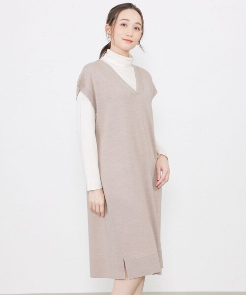 amaca（アマカ）の「ウールミックスミラノジャンパースカート