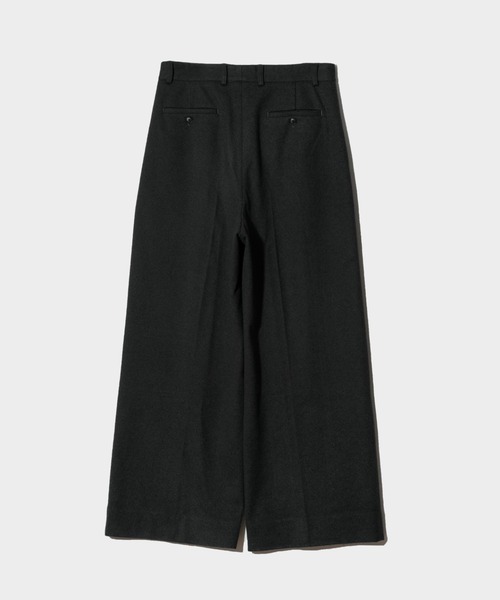 Camphor Wood ウールライク１タックワイドバギーツイードスラックス 1tuck wide baggy tweed slacks / ウールライク1タックワイド