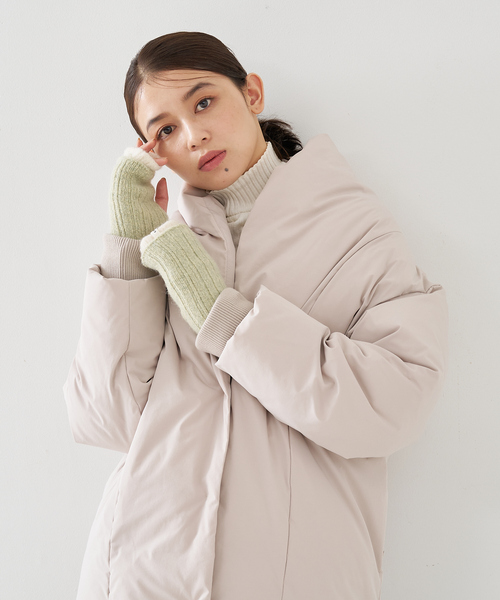 collex(コレックス)の「メリノウール アルパカ 2WAY フィンガーレスグローブ 手袋(手袋・レディース・ブラウン系その他/グリーン系その他/グレイッシュブルー・フリー)」の12枚目の写真