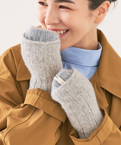collex(コレックス)の「メリノウール アルパカ 2WAY フィンガーレスグローブ 手袋(手袋・レディース・ブラウン系その他/グリーン系その他/グレイッシュブルー・フリー)」の3枚目の写真